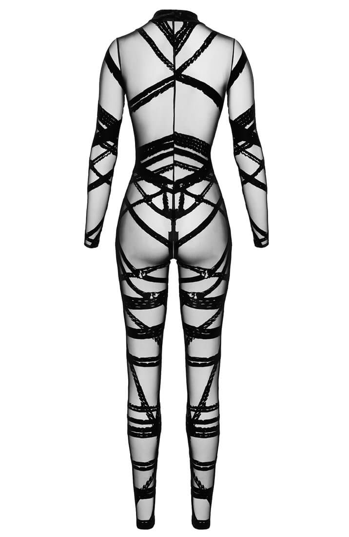 Body-contouring Shibari mesh catsuit from COAX Copenhagen Fetish Collection
