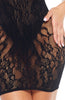 Erotic black dress lingerie