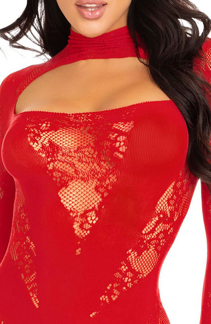 Red dress lingerie