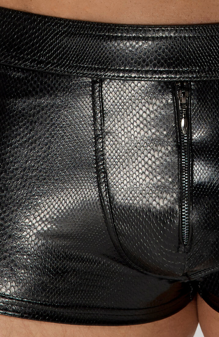 Wet look X snakeskin boxer shorts