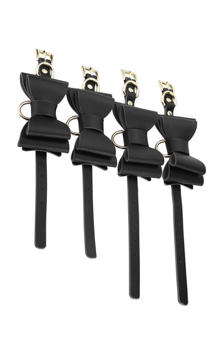 BDSM Bow Tie 8 Item Kit - Black