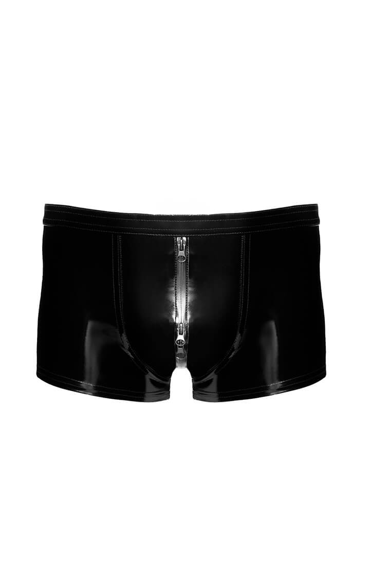 Black PVC fetish boxer shorts body-hugging fit - COAX Fetish men