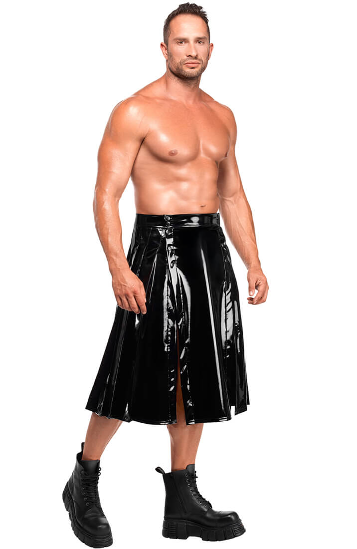 Black PVC Kilt - Rule Breaker