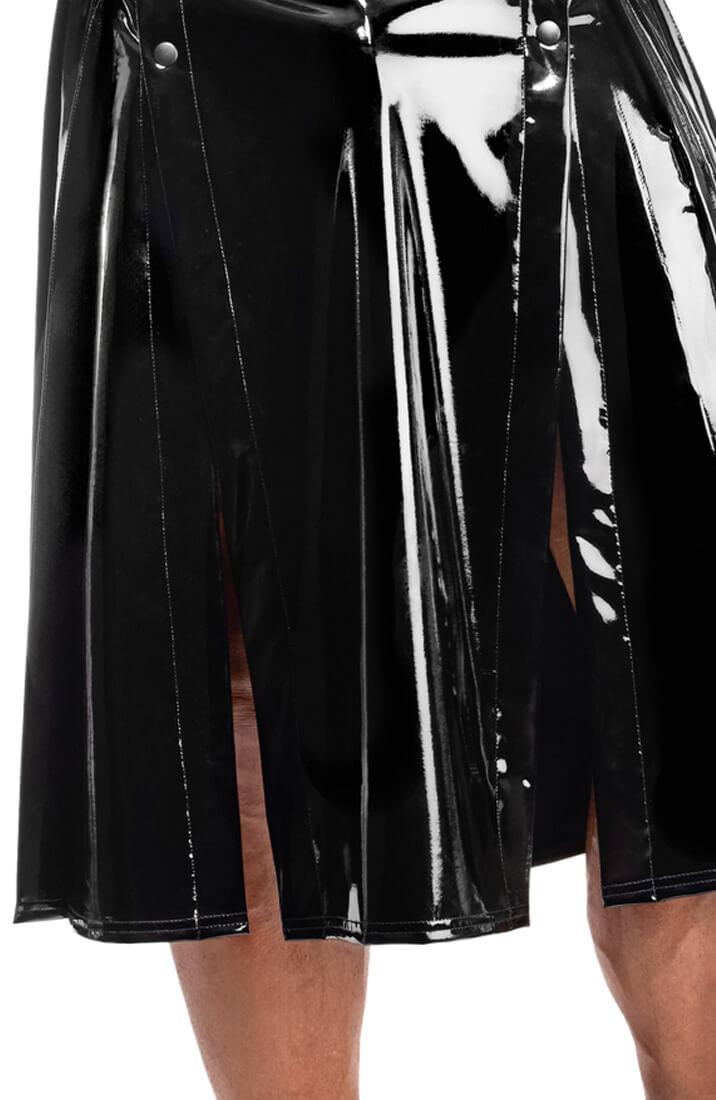 Black PVC Kilt - Rule Breaker