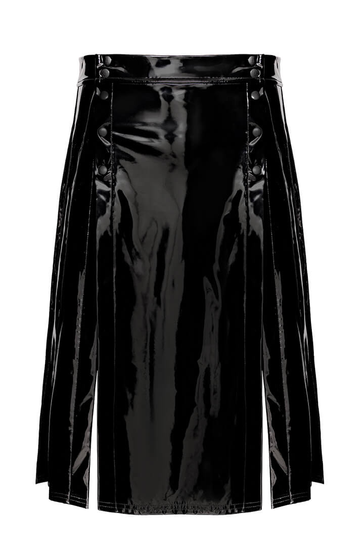 Black PVC Kilt - Rule Breaker