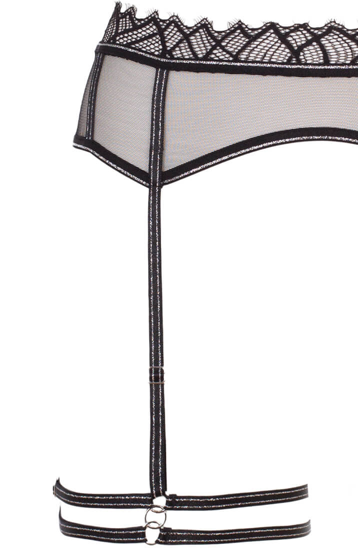 Black garter belt - Manhattan Harness Garter