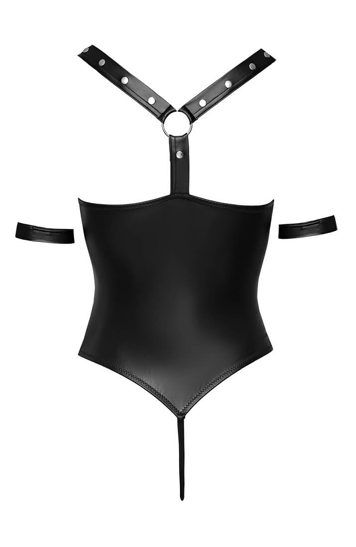 Crotchless bodysuit with restraints - Observing Individuals