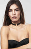 Faux leather choker with O-ring