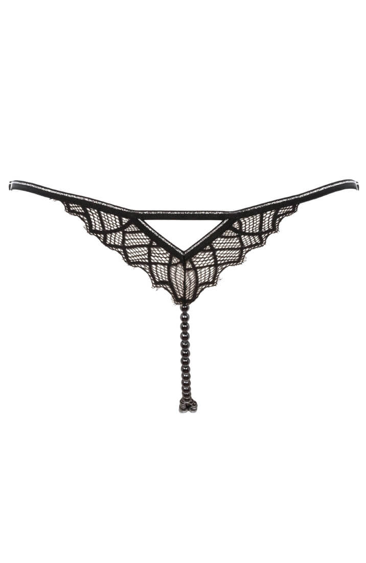 G-string with pearl string - Back