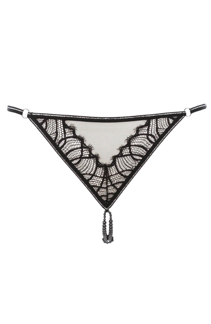 G-string with pearl string - Front