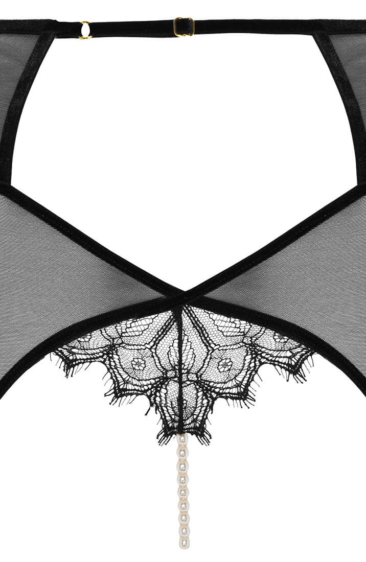Garter belt with pearl string - Kyoto Suspender Brief