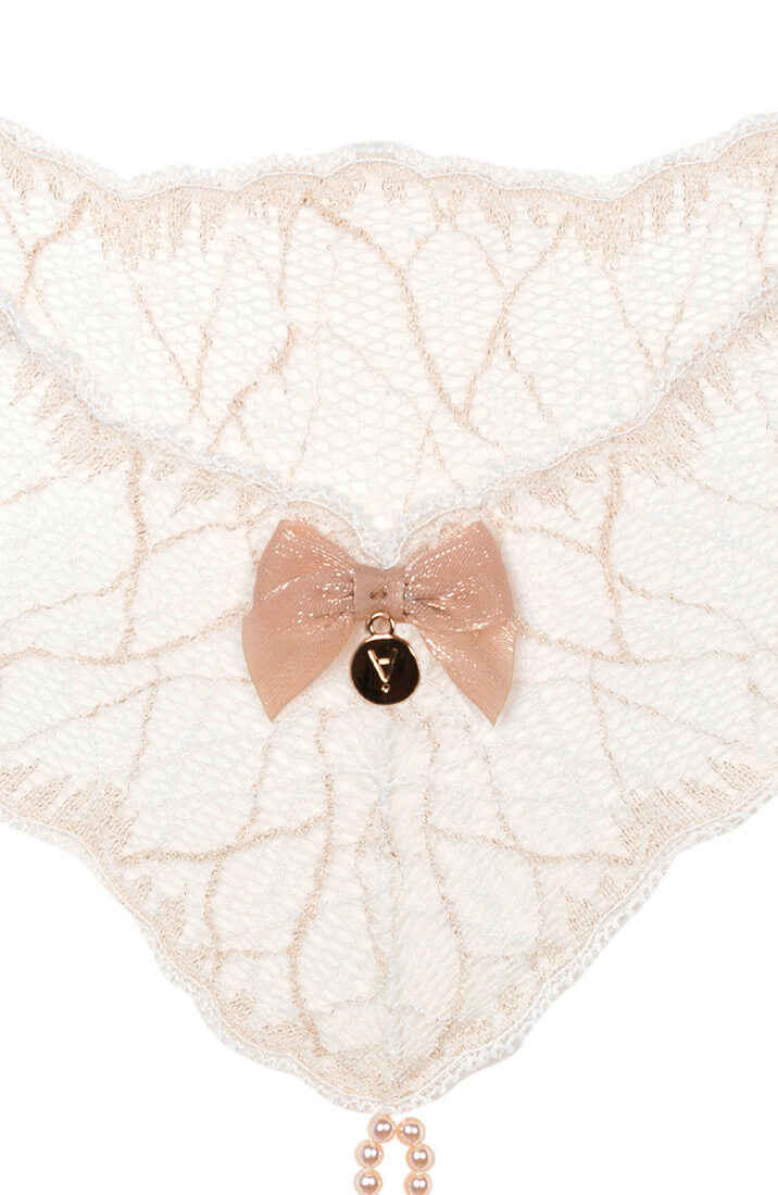 Ivory double pearl string - Sydney Double