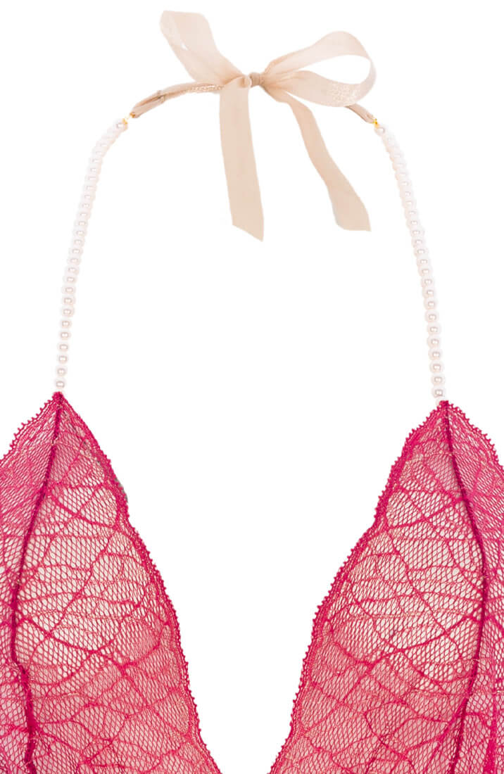 Red bodysuit with pearl string - Sydney Body Single