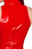Red vinyl bodysuit - Read My Lips