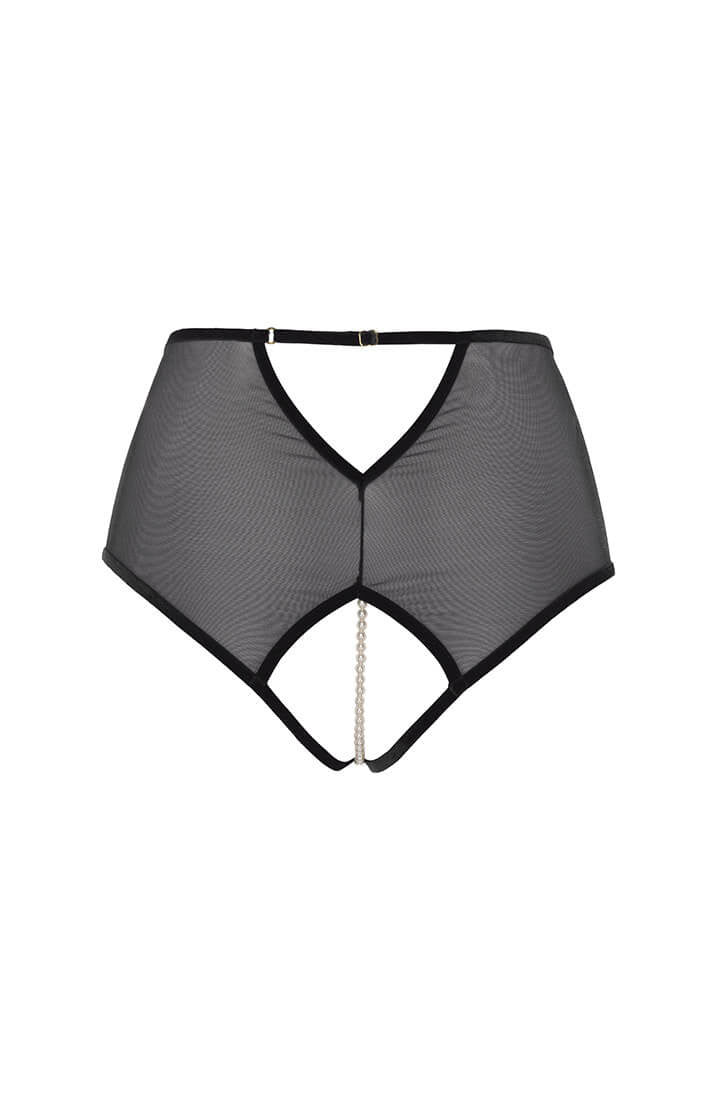 High waist panty with pearl string - Kyoto High Waist