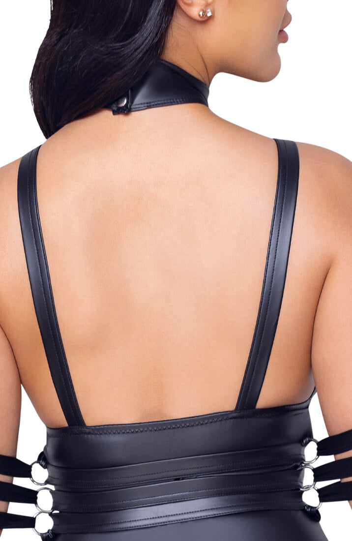 Black dress with harness restraints - Guilty of Observation