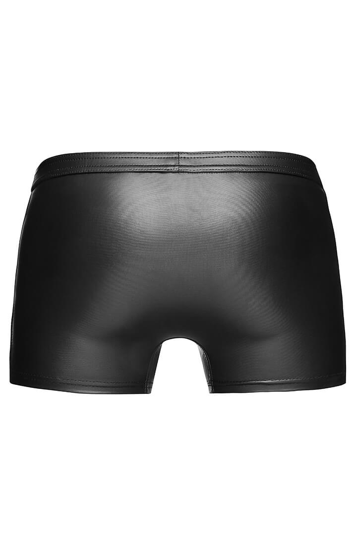 Wet look boxer shorts with zip - CRAVE