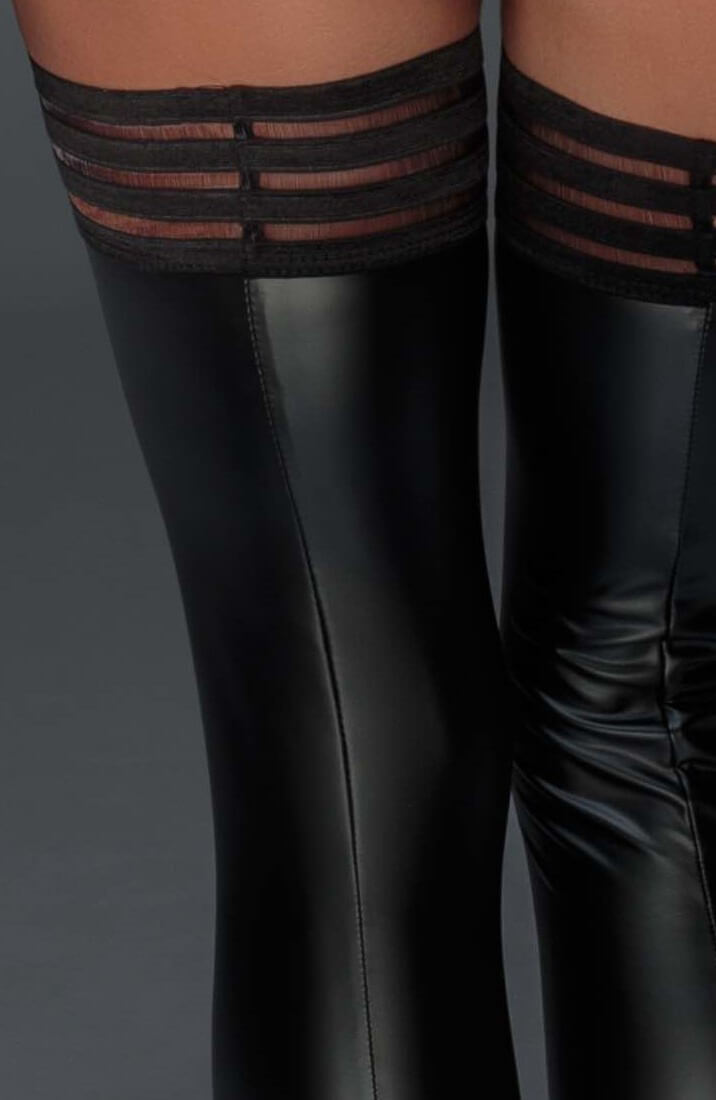 Wet look Stay Up stockings - Making Me High