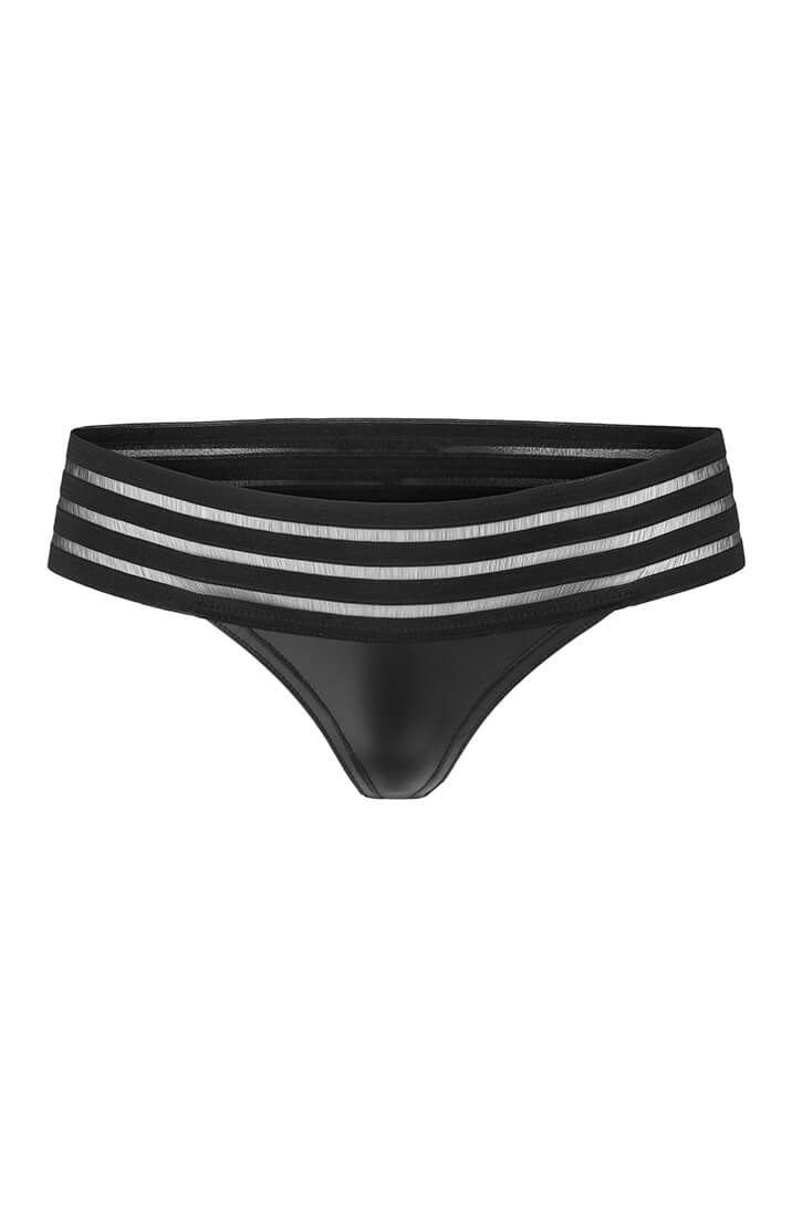 Wet look string panty - The Strip