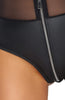 Black bodysuit with metal zip - Bedroom Vibes