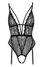Load image into Gallery viewer, Black bodysuit with pearl string - Out To Allure