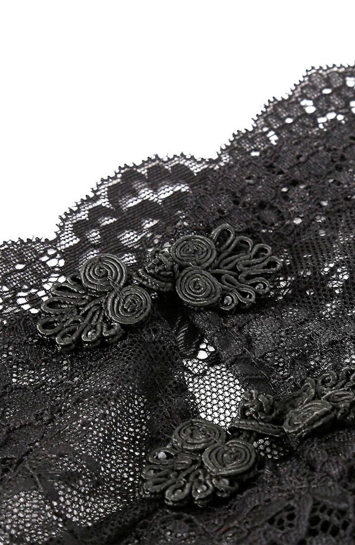 Stretch lace BDSM hood for roleplay and fetish parties