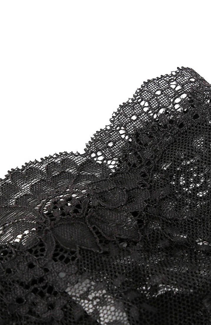 Breathable black lace bondage mask for anonymity play