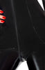 Sexy black long sleeve vinyl catsuit