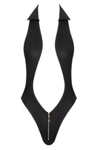 Load image into Gallery viewer, Black wet look bodysuit - Suit Up!