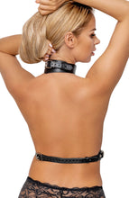 Load image into Gallery viewer, Faux leather chest harness