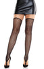 Black fishnet thigh highs with footless toe loop design | COAX Copenhagen