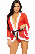 Load image into Gallery viewer, Christmas robe lingerie set