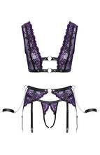 Load image into Gallery viewer, Lingerie set with metal restraints &amp; string