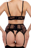 Crotchless lingerie set with jewelry