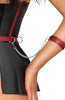 Peplum lingerie with open cup & restraints