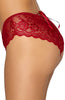 Red crotchless panty - Romantic Vibes