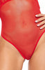 Red lingerie bodysuit 