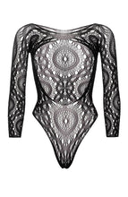 Load image into Gallery viewer, Black bodysuit lingerie