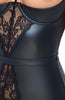 Black bustier lingerie set