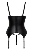Load image into Gallery viewer, Black bustier lingerie set