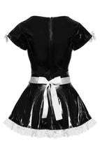 Load image into Gallery viewer, Black vinyl french maid costume - French Kisses