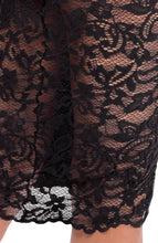 Load image into Gallery viewer, Wet look X lace pencil skirt