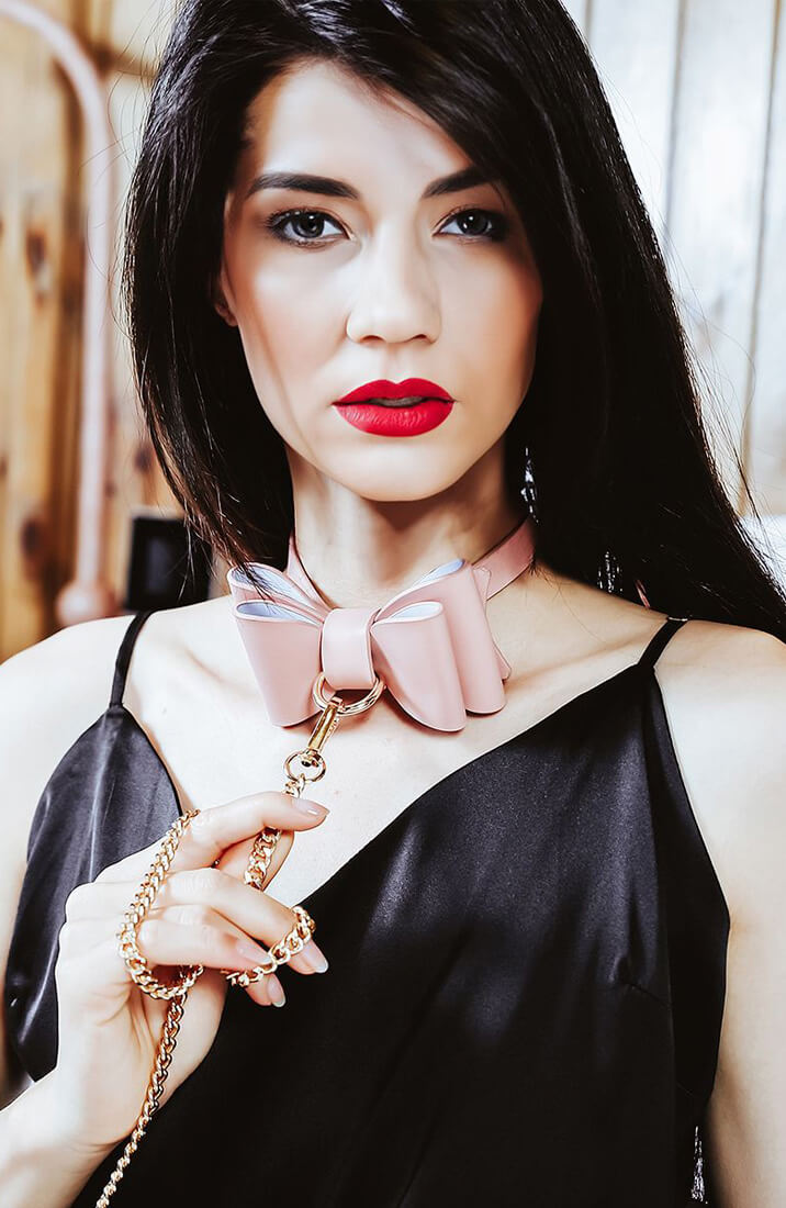 BDSM Bow Tie 10 Item Kit - Pink