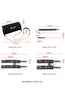 BDSM Deluxe 5 Item Kit - Black - measurements