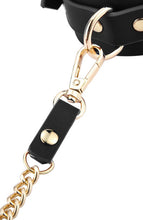 Load image into Gallery viewer, BDSM Deluxe 5 Item Kit - Black - collar with leash