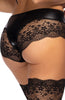 Statement lingerie with glossy cups and floral lace