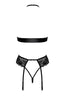 Black bow bondage lingerie set