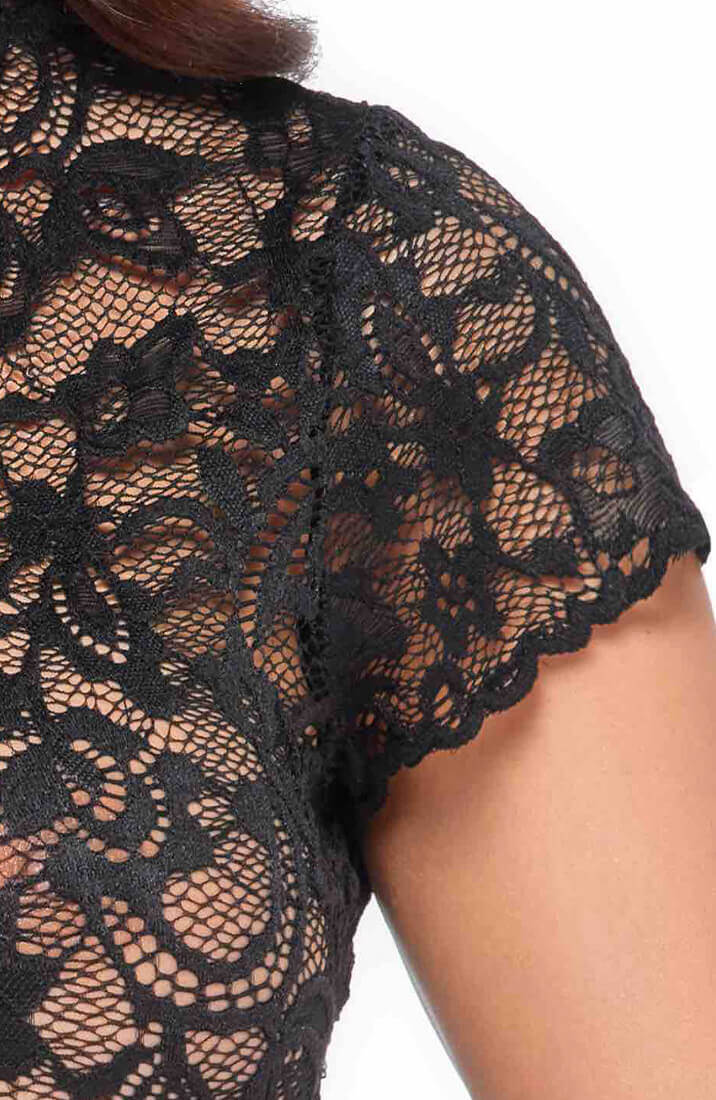 Black lace top