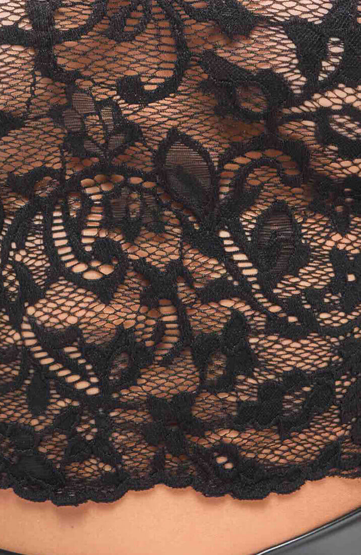 Black lace top