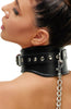 Black leather harness restraint set